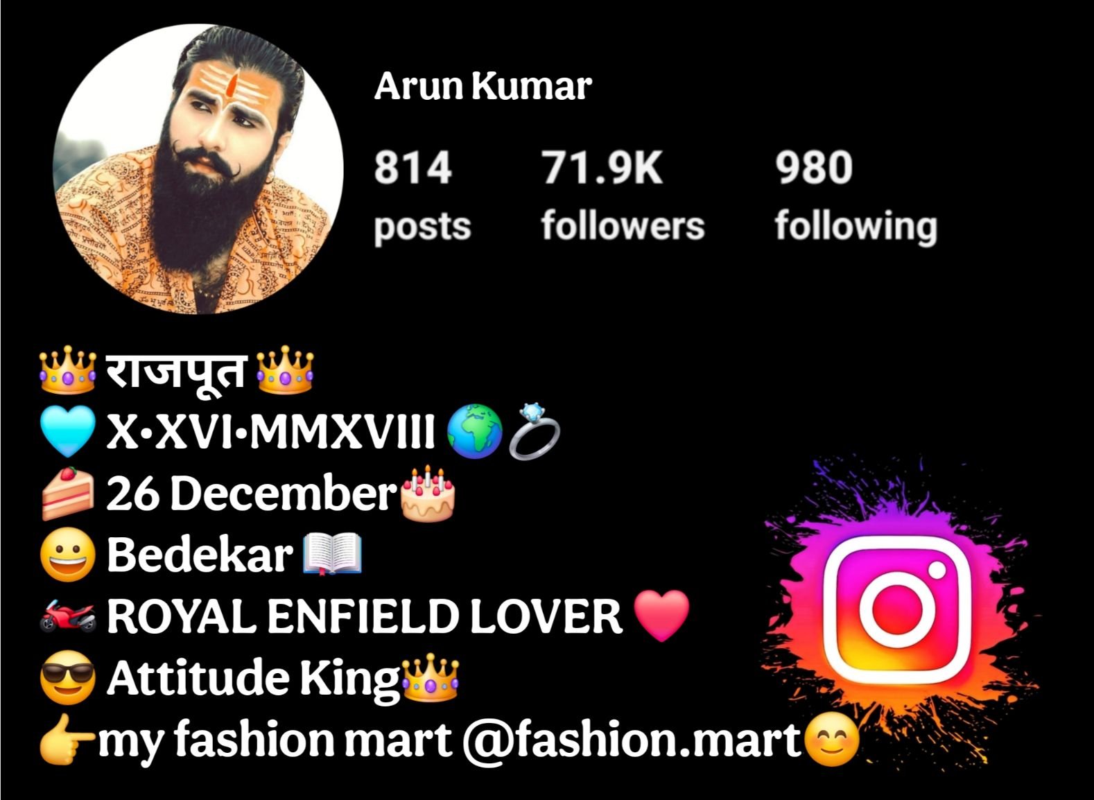 Rajput Bio For Instagram