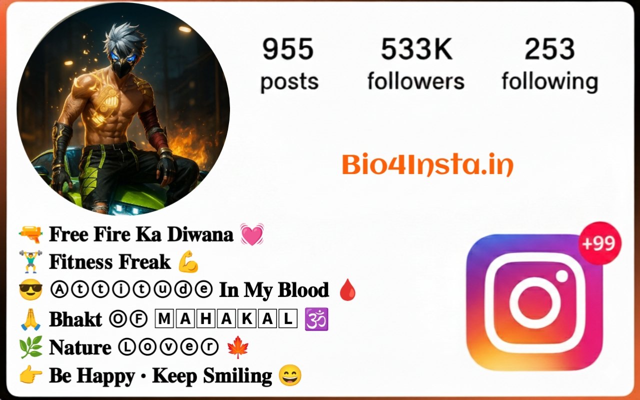 Free Fire Bio For Instagram
