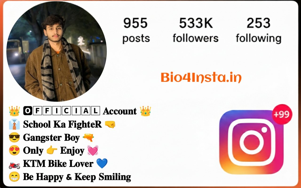 Gangster Bio For Instagram