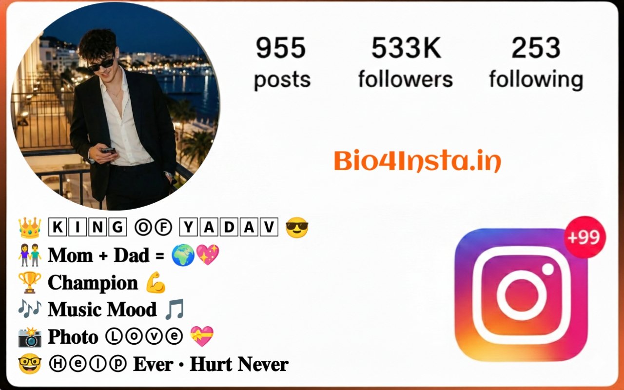 Instagram Bio For Boys