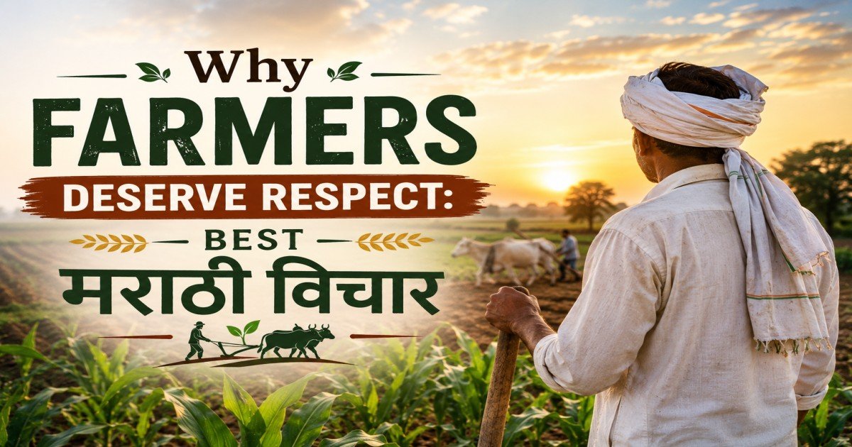 Marathi Quotes About Respecting Farmers